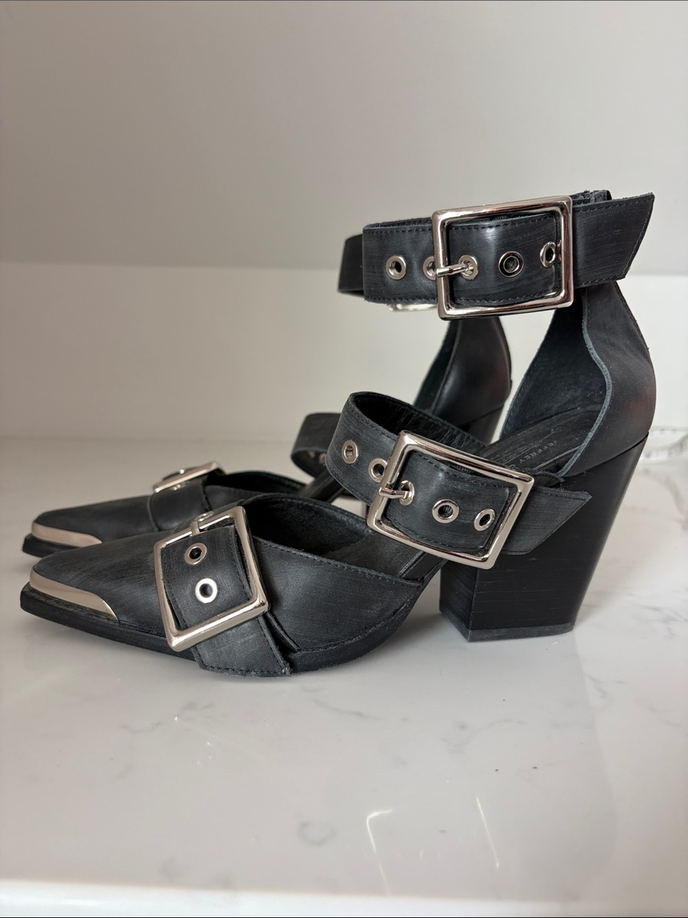 Jeffrey Campbell for Free People Buckle Heels - Picture 6 of 9